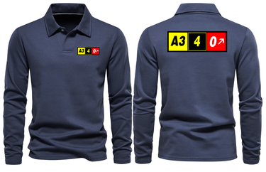 AIRBUS A340 LONG SLEEVE POLO